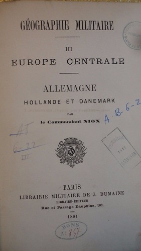 Niox géographie militaire - géographie,