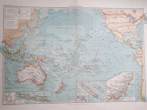 Oceanie australie carte atlas - oceanie,