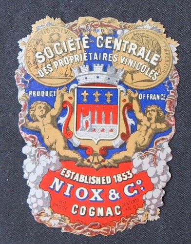 Ancienne étiquette cognac - ancienne,